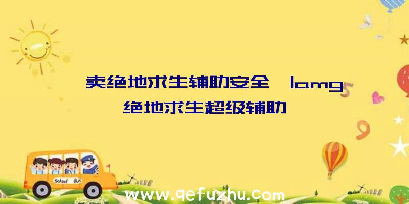 「卖绝地求生辅助安全」|amg绝地求生超级辅助